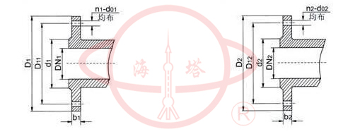 XWJ無(wú)堵塞紙漿泵法蘭尺寸圖
